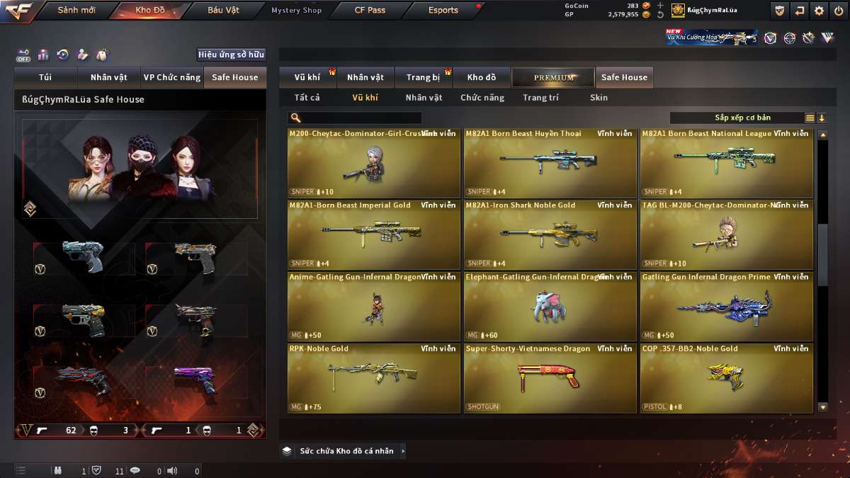 shop acc cf uy tin gia re